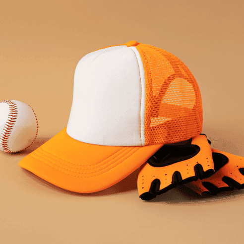 Orange color hat